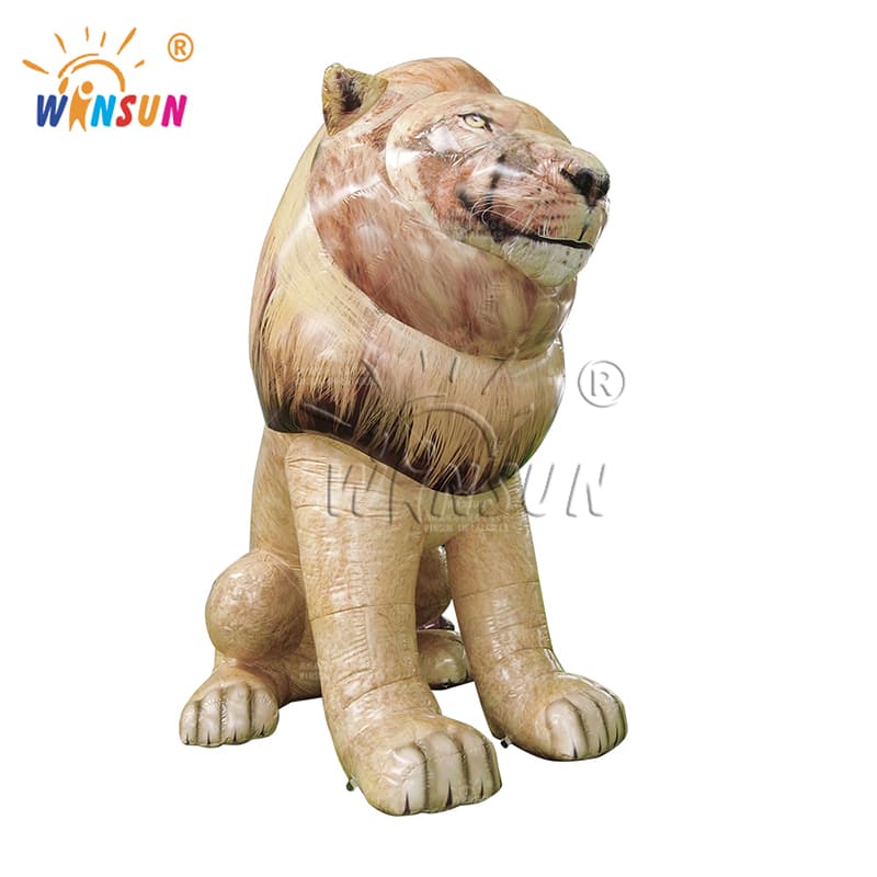 Giant Inflatable Lion with Tail for Outdoor Events
